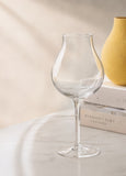 "Amber" Hand-Blown Burgundy Wine Glass