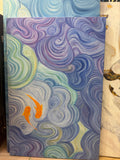 "Vortex of Koi" Modern Organic Abstract Canvas Wall Art