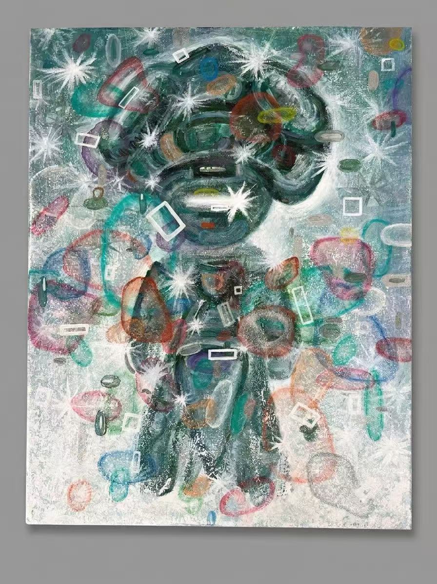 "Time Traviler" Original Abstract Painting