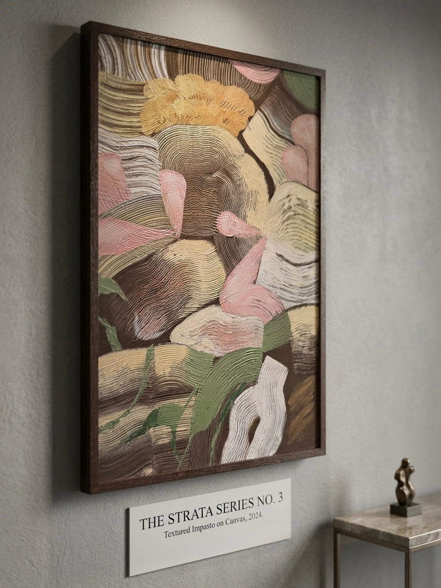 "Floral Whispers" Original Abstract Painting