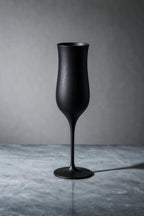 Matte Black Brut Birch Champagne Goblet