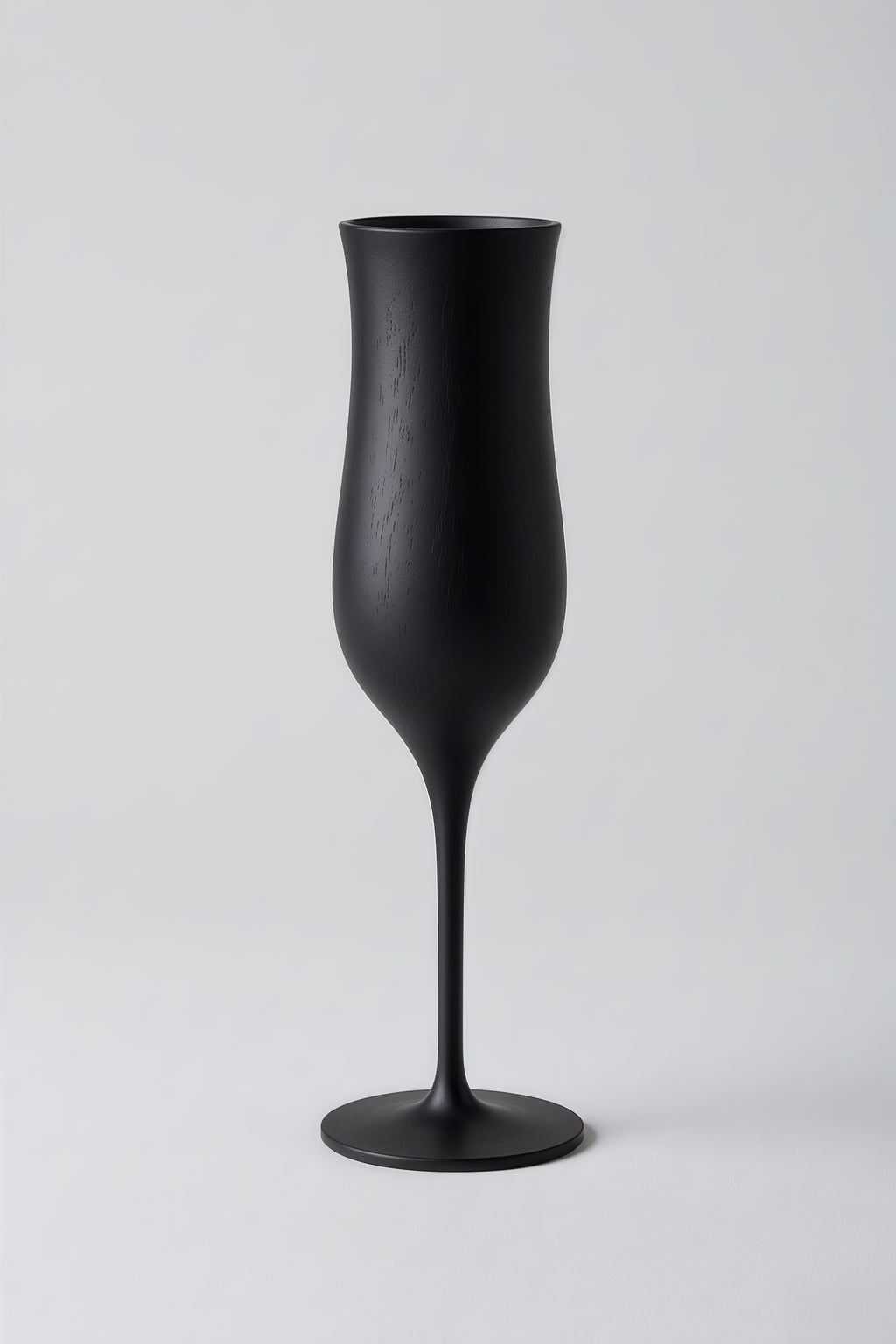 Matte Black Brut Birch Champagne Goblet