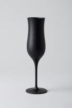 Matte Black Brut Birch Champagne Goblet