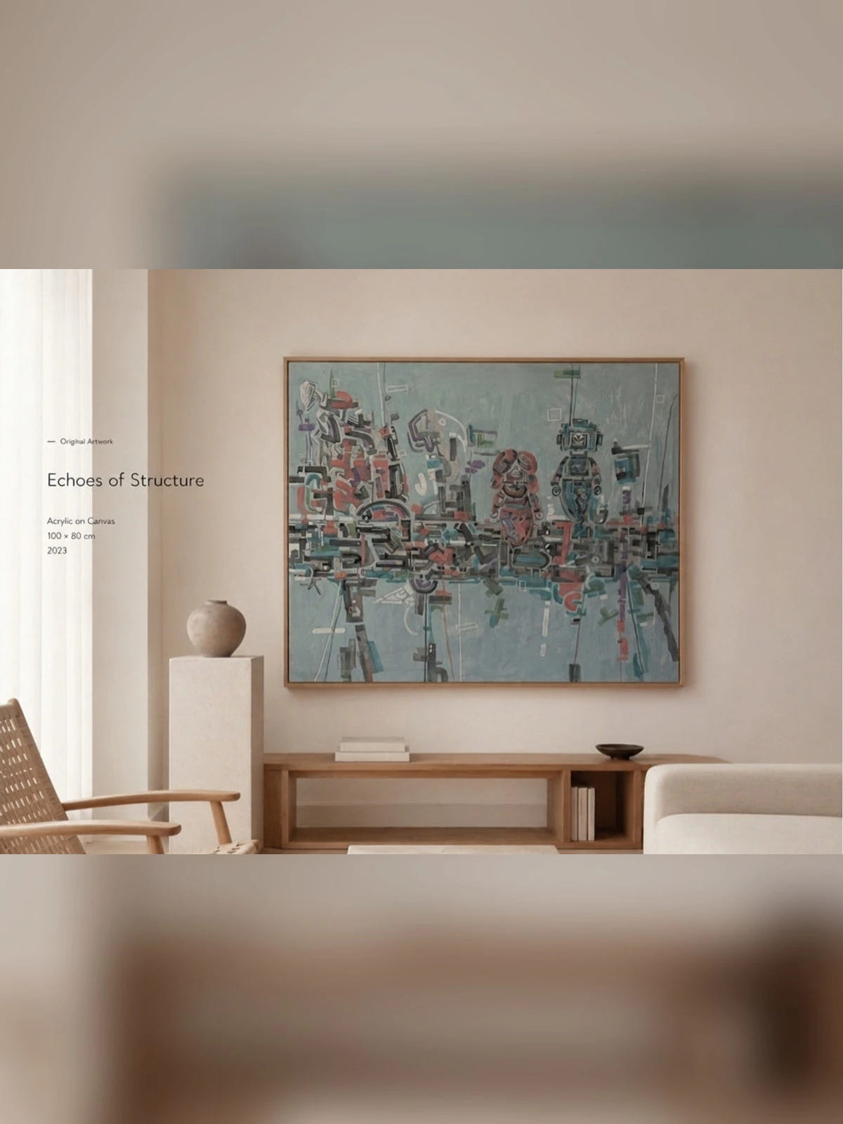 Journey Through Dreams Original Abstract Painting – full artwork view